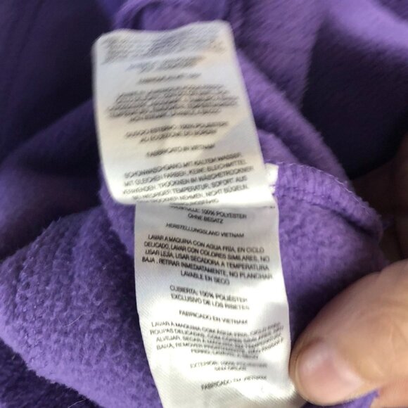 Columbia Women Fleece Jacket Size XL Full Zip Staand Collar Outdoors Purple Cozy - Picture 9 of 12